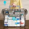 Portable Multi-Layer Medicine Box - Household Large Capacity Transparent Pill Organizer