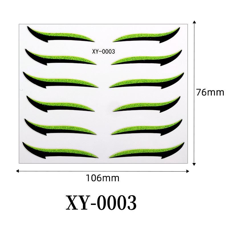 1PC waterproof European and American eye makeup sticker, eyeshadow sticker, scallion powder sequin eyeliner sticker, self-adhesive