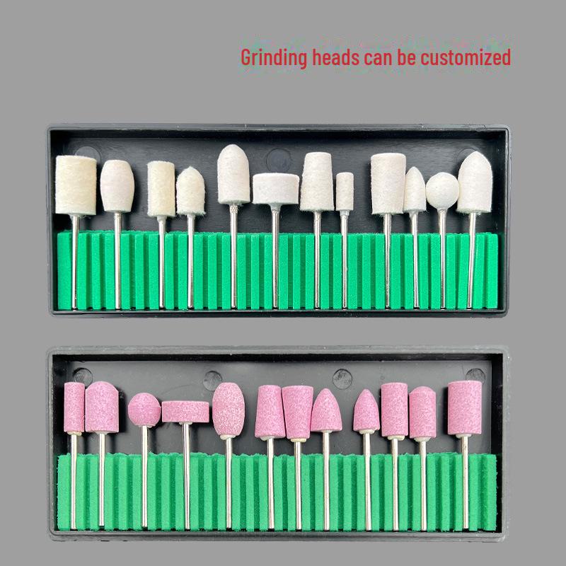 Nail Grinding and Polishing Set with Diamond Ceramic Heads for Nail Removal