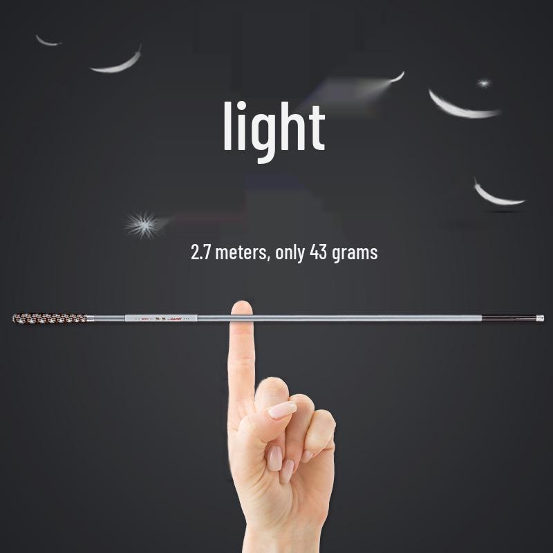 Ultra-Light Ultra-Hard Crucian Carp Rod: Carbon Fiber, Extremely Fine, Taiwan-Style with Braided Handle