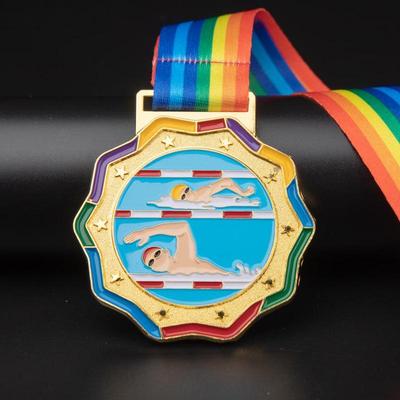 Médaille de Rencontre Sportive et de Marathon pour Enfants: Trophée Métallique Personnalisable pour Étudiants