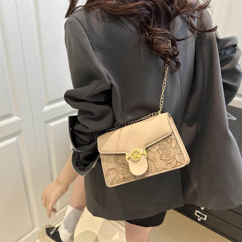 Manufacturer Wholesale Women's Bags Bags2025 New Fashion Printed Chain Bag Shoulder Bag Crossbody Small Square Bag