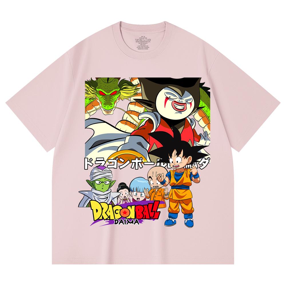 230 Gsm 100% Cotton Dragon Ball V19 Daima Print Unisex Heavy Cotton T Shirt