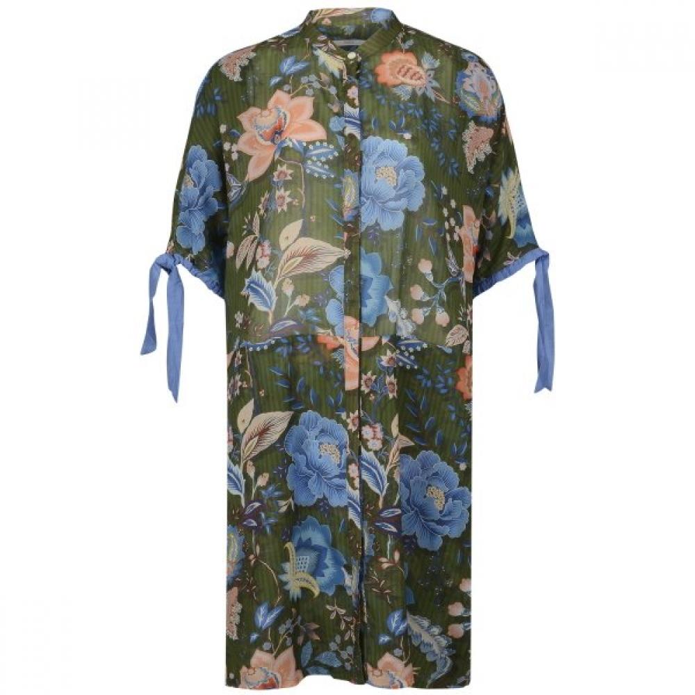 

Oilily Long Blouse Pattern Owasgbl026 Khaki (79)/38(66)