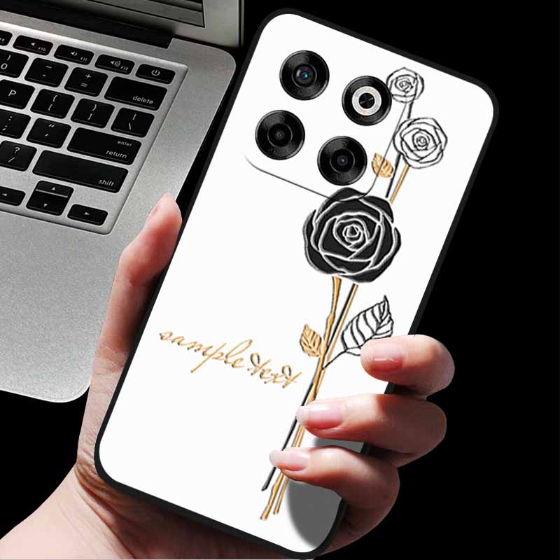 For ZTE Blade V70/Axon 70 3D Relief Flower Emboss Soft Silicone Back Cover For ZTE Nubia V70 Relief Emboss Case ZTE Blade V70 70