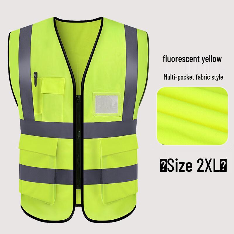 High-Visibility Multi-Pocket Safety Vest
