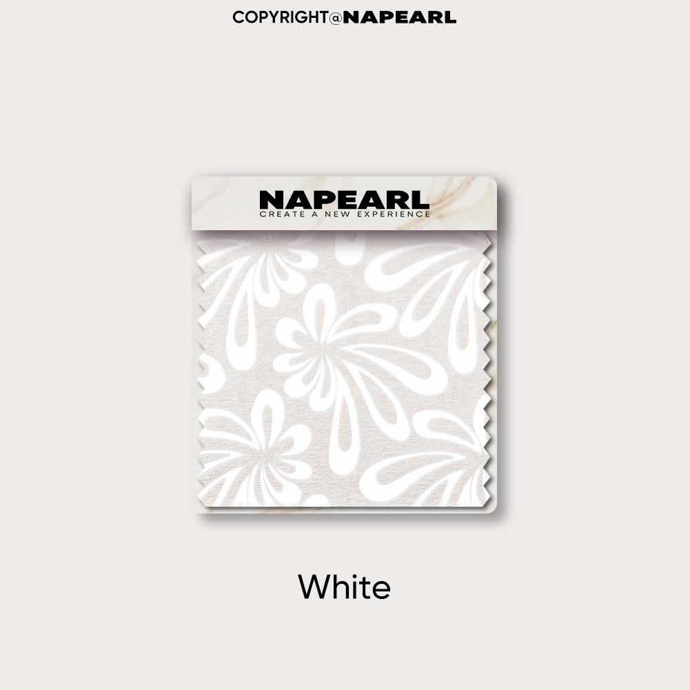 1 Stück NAPEARL Europäischer Jacquard Leichter Stoff Volant Perlenborte Vorhangkopf für Schlafzimmer Wohnzimmer Fensterdekoration Heimdeko