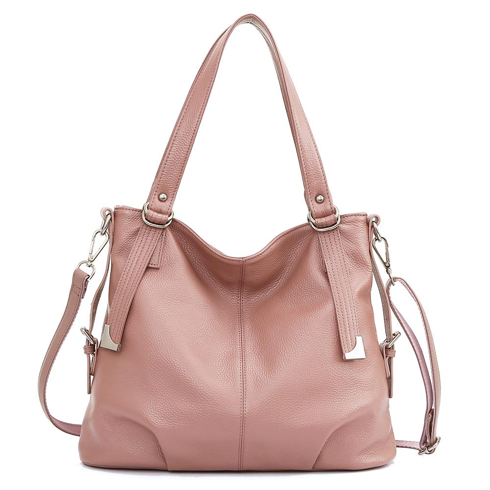 Zency Soft Genuine Leather Bags Women Simple Classic Shoulder Bag