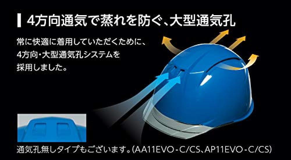 DIC Plastics Helmet with Clear and Styrofoam Light AA11EVO-CW Vents, Peak, Liner, Gray/Smoke (AA11-CW-HA6E2-A11-GY-S)