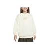 Nike Sportswear Club Fleece Logo Print Crewneck Loose Fit Long Sleeve Kids tops Coconut FJ6161-113