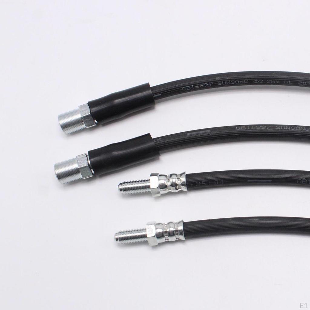 4 Stück Bremsschläuche Satz Gbh249 Ersetzen Premium Verschleißfest Stabil Leistung Gummi Vorne