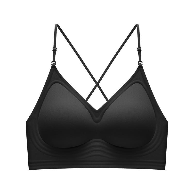 Liquid Foundation Beautiful Back Seamless Jelly Expansion Underwear Women's Clothing Impervious Suspenders Special Thin Shoulder Strap Bra Summer