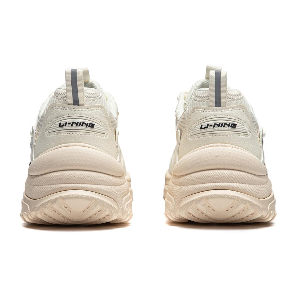 Li Ning Churui Comfortable Versatile Thick Sole Height Increasing Non-Slip Wear-Resistant Low-Top Casual Shoes Men sneakers Off-White AGCU191-5