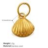 18K Gold Ocean Style Turtle & Crab Pendant Necklace - Stainless Steel, Waterproof, Colorfast, Women's DIY Jewelry Accessory.