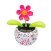 Solar Powered Flower Dancing Toy Car Pendant For Car Styling Dahsboard Ornaments Home Decoration Nodding Swinging Dancing Toy