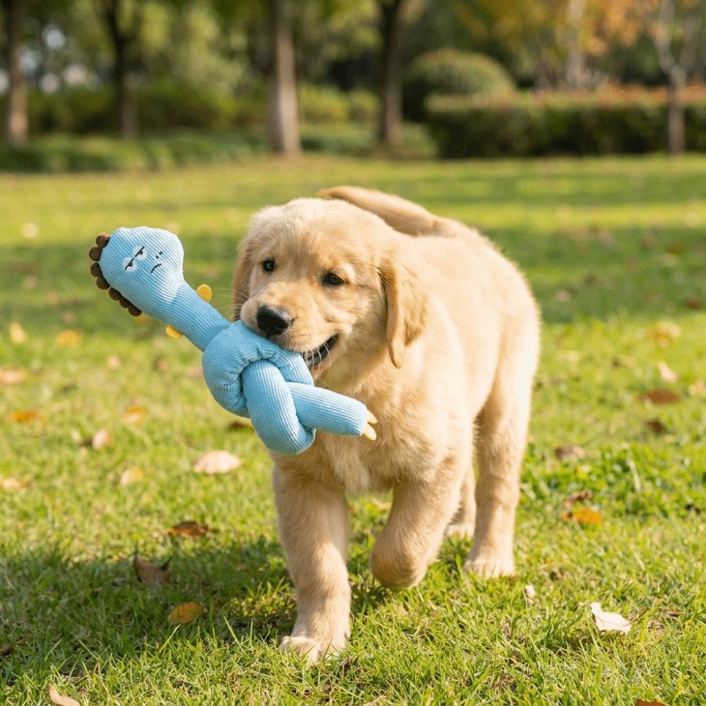 Bite-Resistant Long Necked Duck Voice Dog Toy Animal Shaped Dog Chew Toy Teeth Cleaning