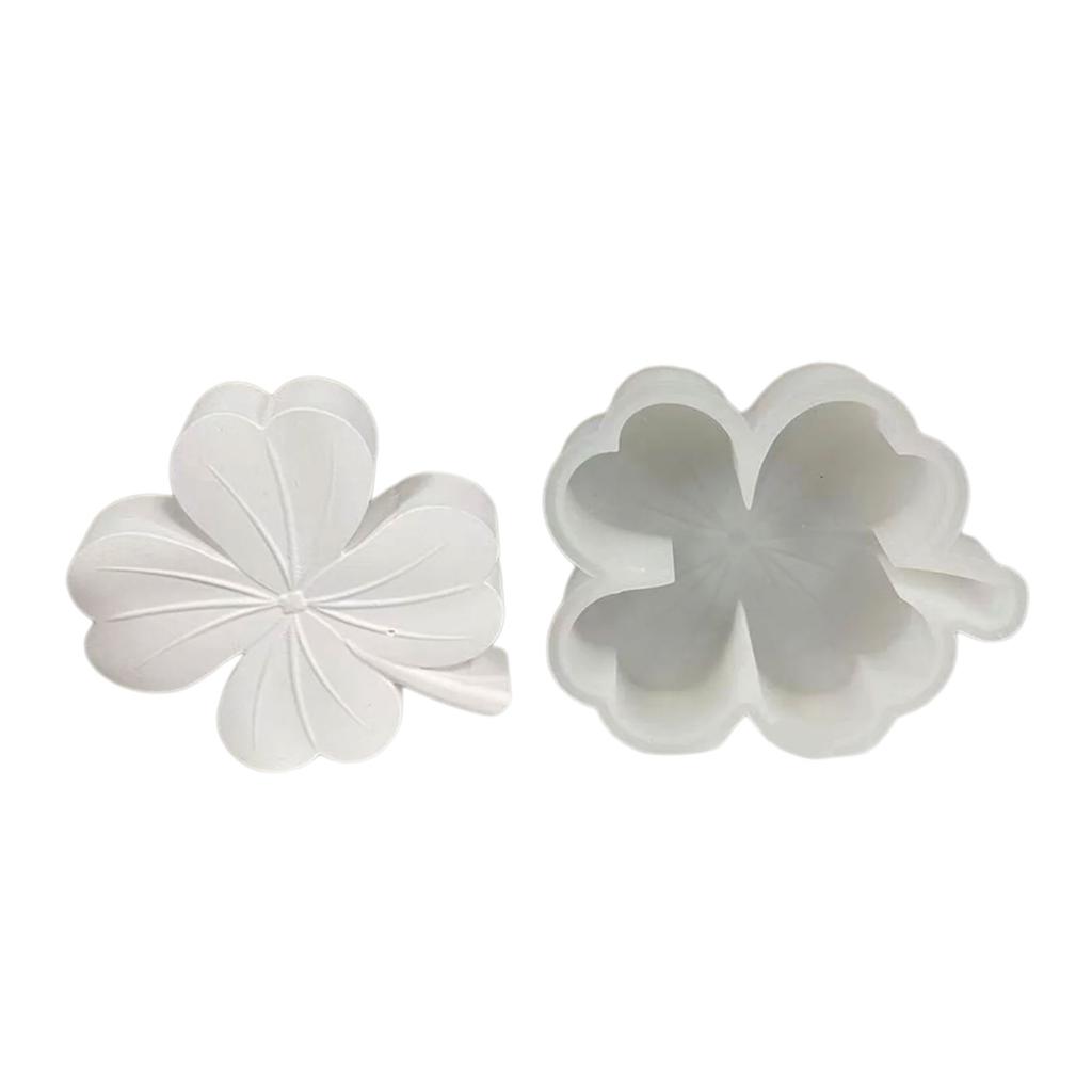 Clover Candle Molds Four Leaves Candle Molds for DIY Candle Soap Craft Home Decorations Christmas Gift