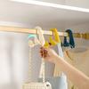 3/2/1Pcs Bag Hanger Hook Double Hooks Space-Saving Clothes Hats Scarf Handbag Storage Rack Wardrobe Backpack Hook
