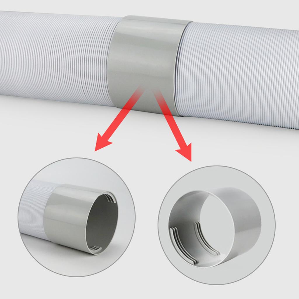Portable   Conditioner Exhaust Hose Coupler CW CCW Thrd AC Coupling Extension Connector