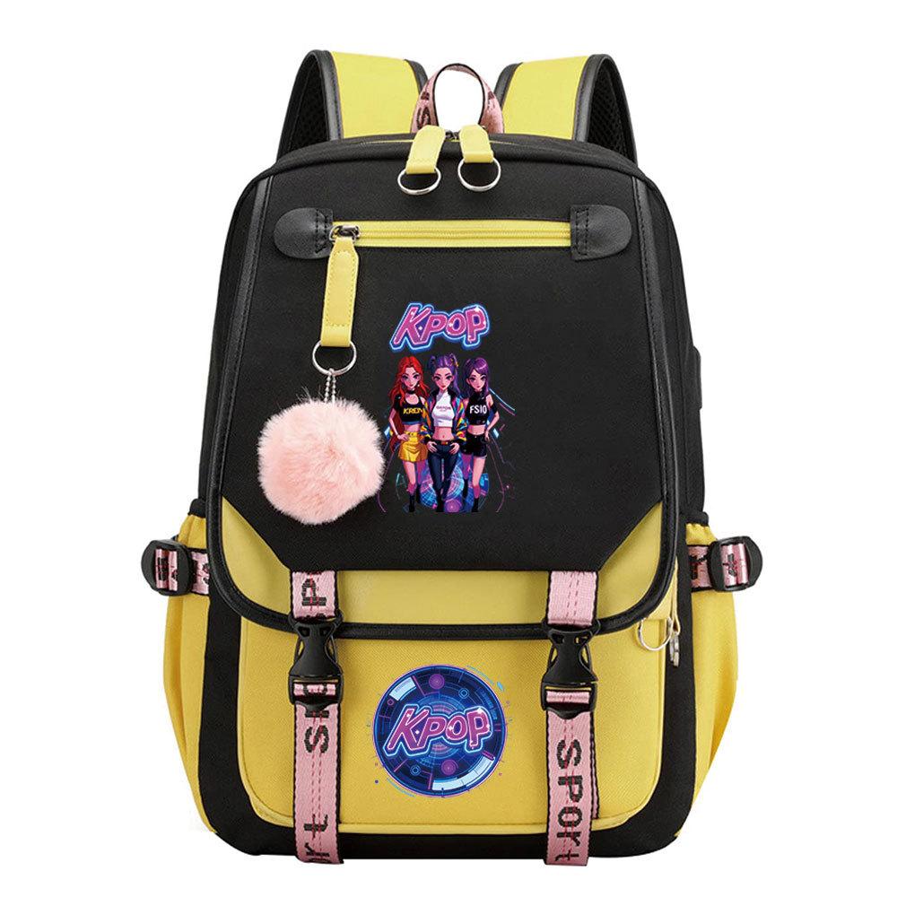 Witch Hunter Animation Cartoon Printed School Bag Large Capacity Junior High School Student Backpack