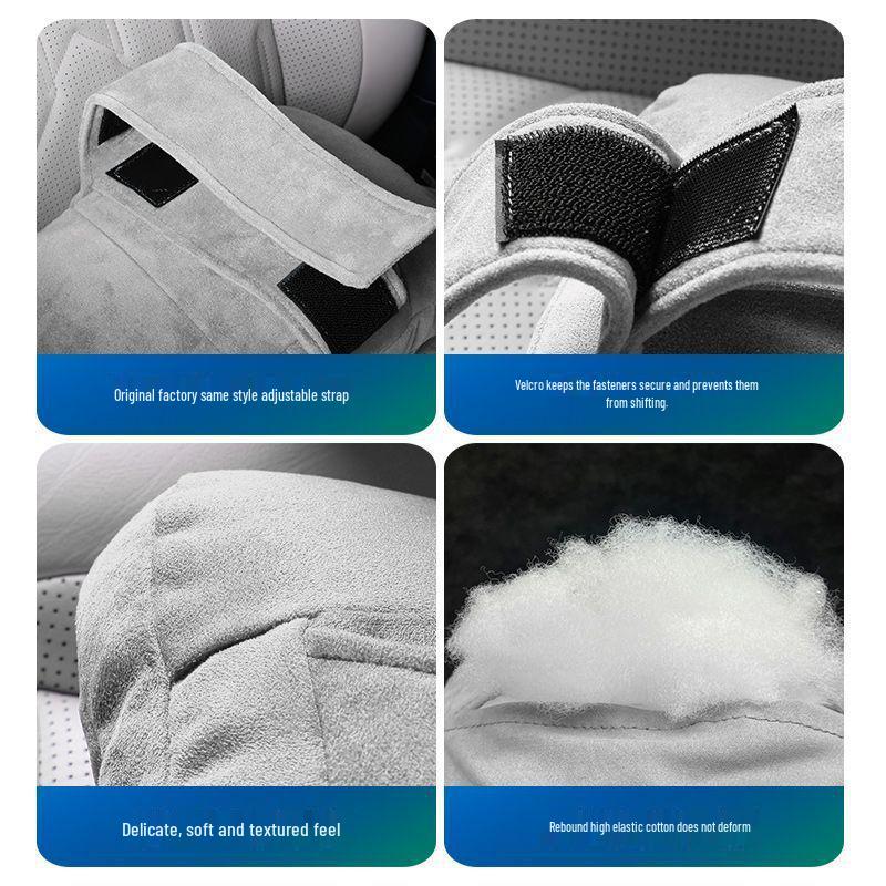 Voyah Dreamer Suede Fluweel Stoel Hoofdsteun: Comfortabel, Ademend en Originele Autokleur Matchend