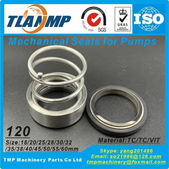 120-18/20/25/28/30/32/35/38/40/45/50/55/60 Mechanical Seals with Cup Seat (Material:TC/V , W/W/FKM)