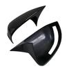 Horn-Shaped Glossy Black Rearview Mirror Covers for 2012-2015 Honda Civic 9th Gen - Adhesive Mod