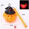 Halloween Svítící dýňová lucerna Dětská ruční dýňová lucerna Hračky se zvukem Halloween D