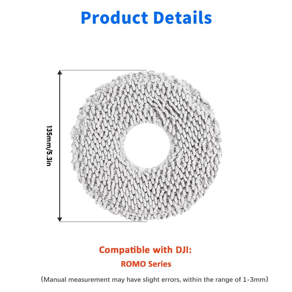Cleaning Mop Cloths For DJI For ROMO P ROMO S ROMO A Vacuum Cleaner Mops Pad Cleaning Consumables Replacement Part Accessories
