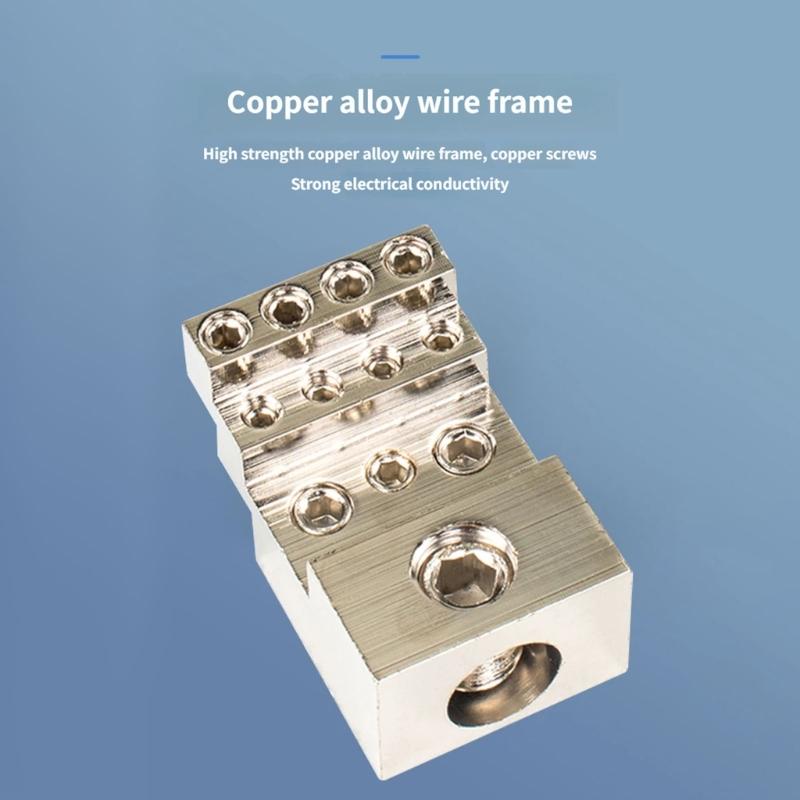 125A Electric Split Din Rail Terminals Block Junction Box Single Stage Splitter Box Electrical Wire Connector Easy To Use