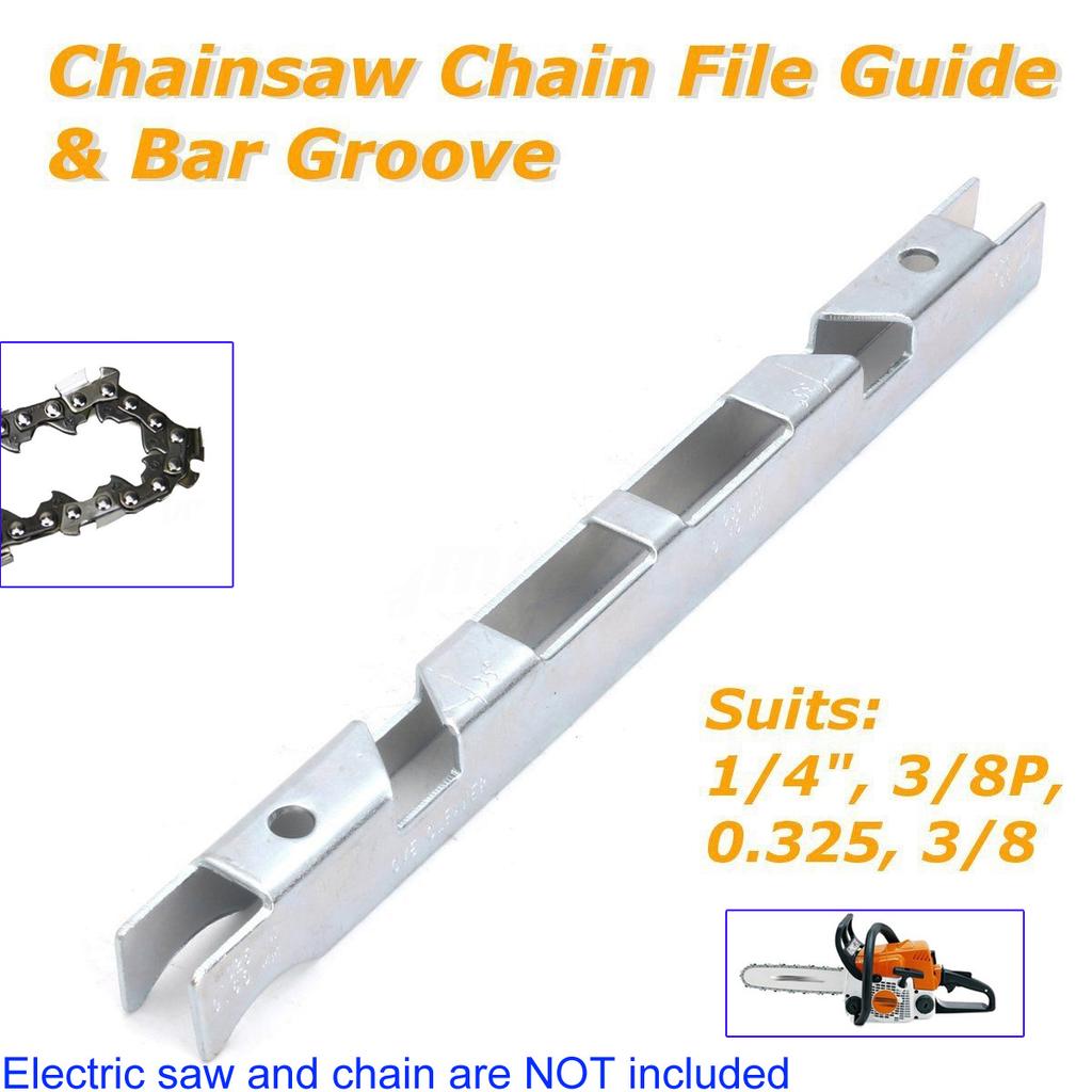 1/4'' Bar Groove 3/8P" File Guide Chain Saw Chainsaw Medium-Carbon Steel Brand New Lightweight Nobby Practical