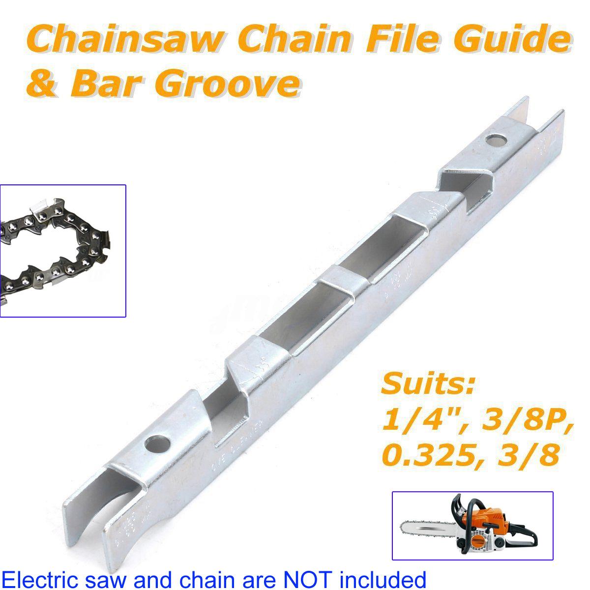 

1/4 Bar Groove 3/8P File Guide Chain Saw Chainsaw Medium-Carbon Steel Brand New Lightweight Nobby Practical