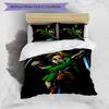 3pcs Cartoon Z-Zeldas pattern bedding set duvet cover set includes duvet cover &pillowcases, perfect all season bedroom decoration & gift