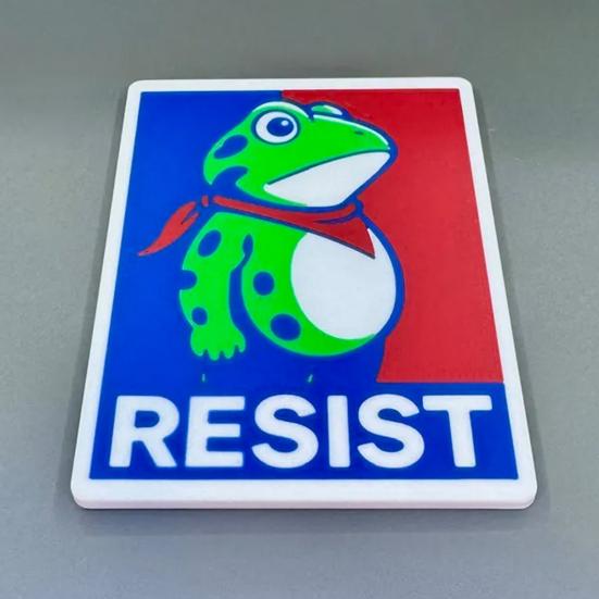 1/2Pcs Resist Frog Wall Decoration 3D Printed Vintage Attitude Frog Wall Art Sculpture Hilarious Home Office Living Room Wall Hanging Ornament