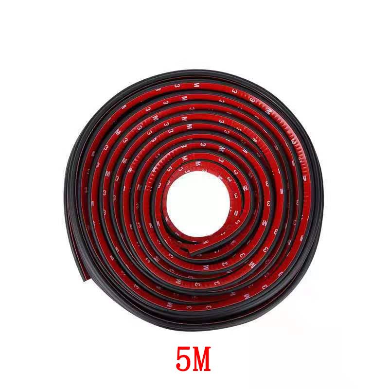 5/8/10 Meters B Type Car Door Seal Strips Noise Insulation Windproof Weatherstrip Rubber Seals Sticker Auto Interior Accessories