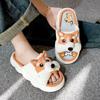Women's and Men's Cute Silent Indoor Non-slip Cotton Linen Slippers: Four-Season Sweat-absorbent Comfort