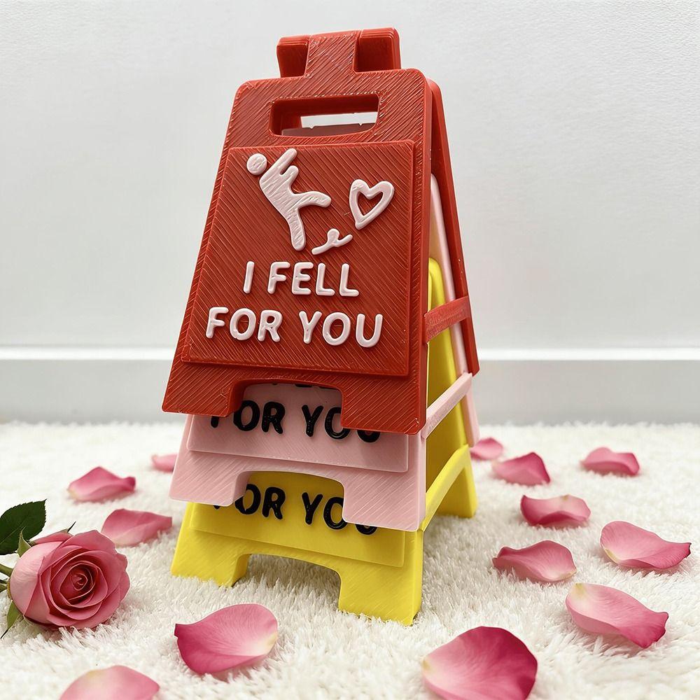 Desktop Ornament Falling In Love Signboard Mini Size Desktop Decor Love Letter  Couples Gift