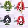 Artificial Heartshaped Chrysanthemum Plant With Plastic Materials For Home Office Decor