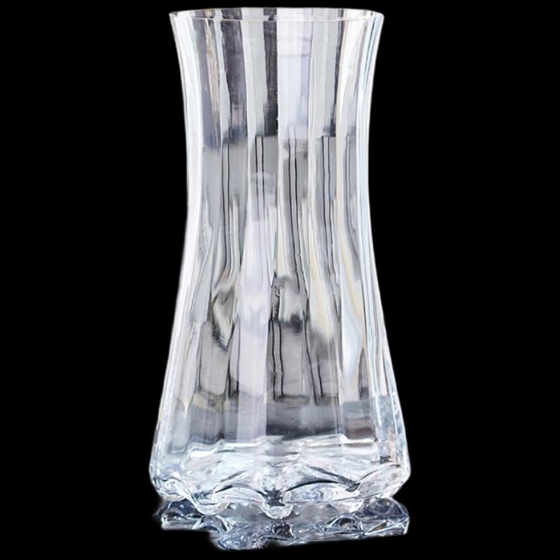 Elegant Transparent Glass Flower Vase