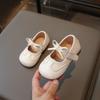 Baby Girl Small Leather Shoes 2025 Autumn New Baby Children Soft Sole Non-slip Toddler Shoes Girls Shallow Mouth Single Shoes