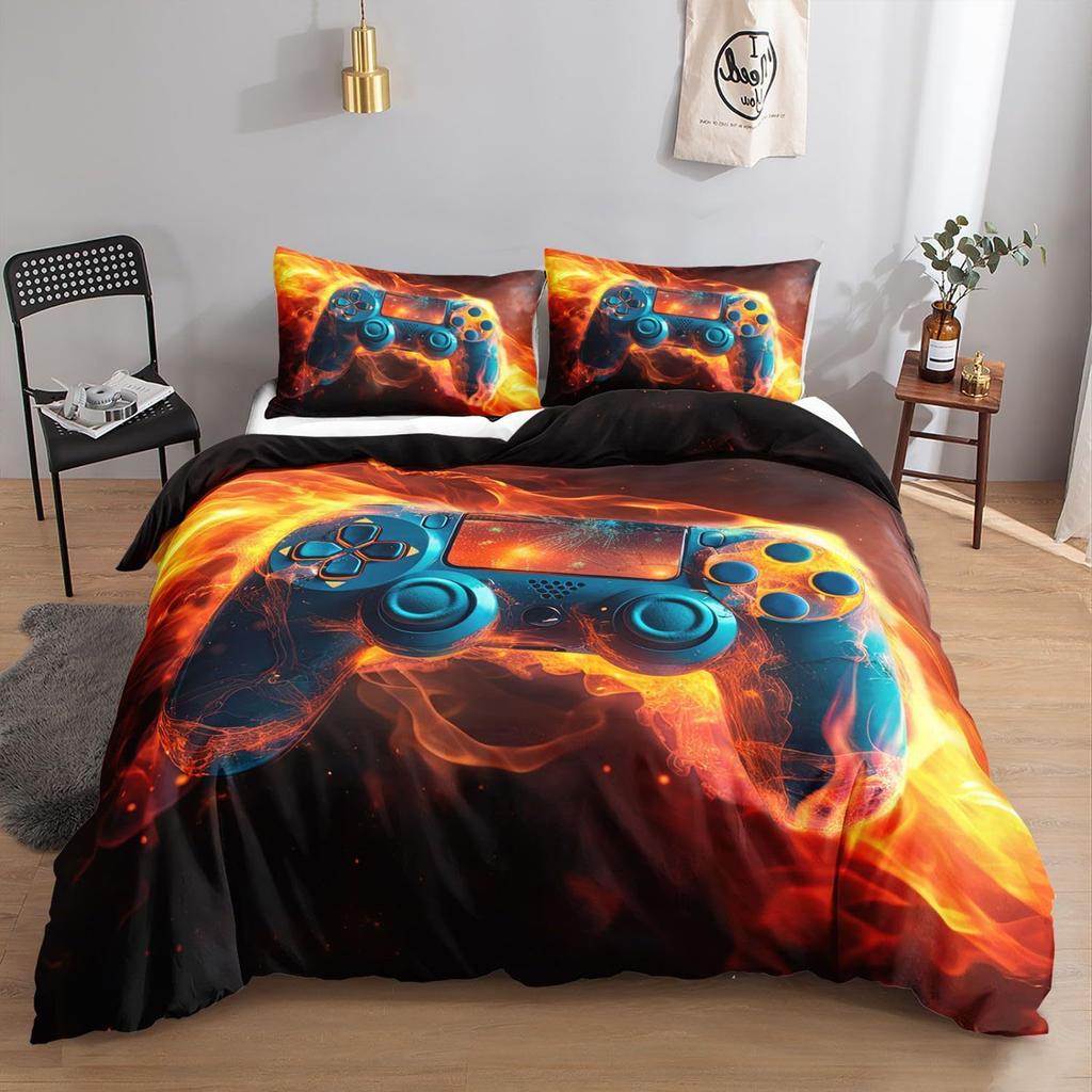 Three-Piece Digital Printing Kit Bedding, Gamepad Home Textile Four-Piece Quilt Cover