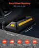 Parking Stopper, 548 Mm 2 Pcs Heavy Duty Parking Aid for Garage, Rubber Curb Garage Floor Stopper with Reflective Strips, Aid Gadgets for Cars Vans