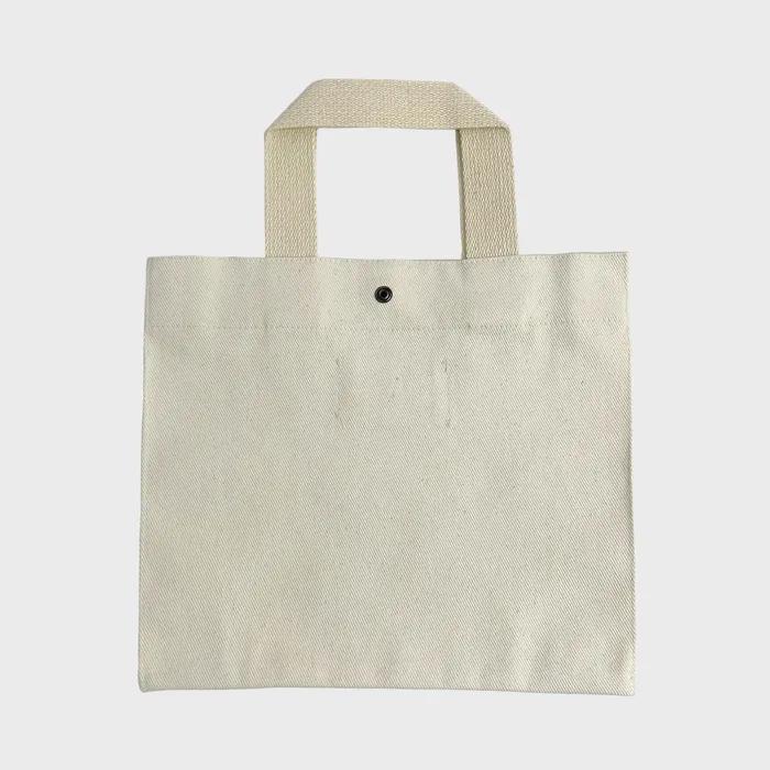 Safe Sunday Embroidered Canvas Tote Bag (Bagel Ivory)
