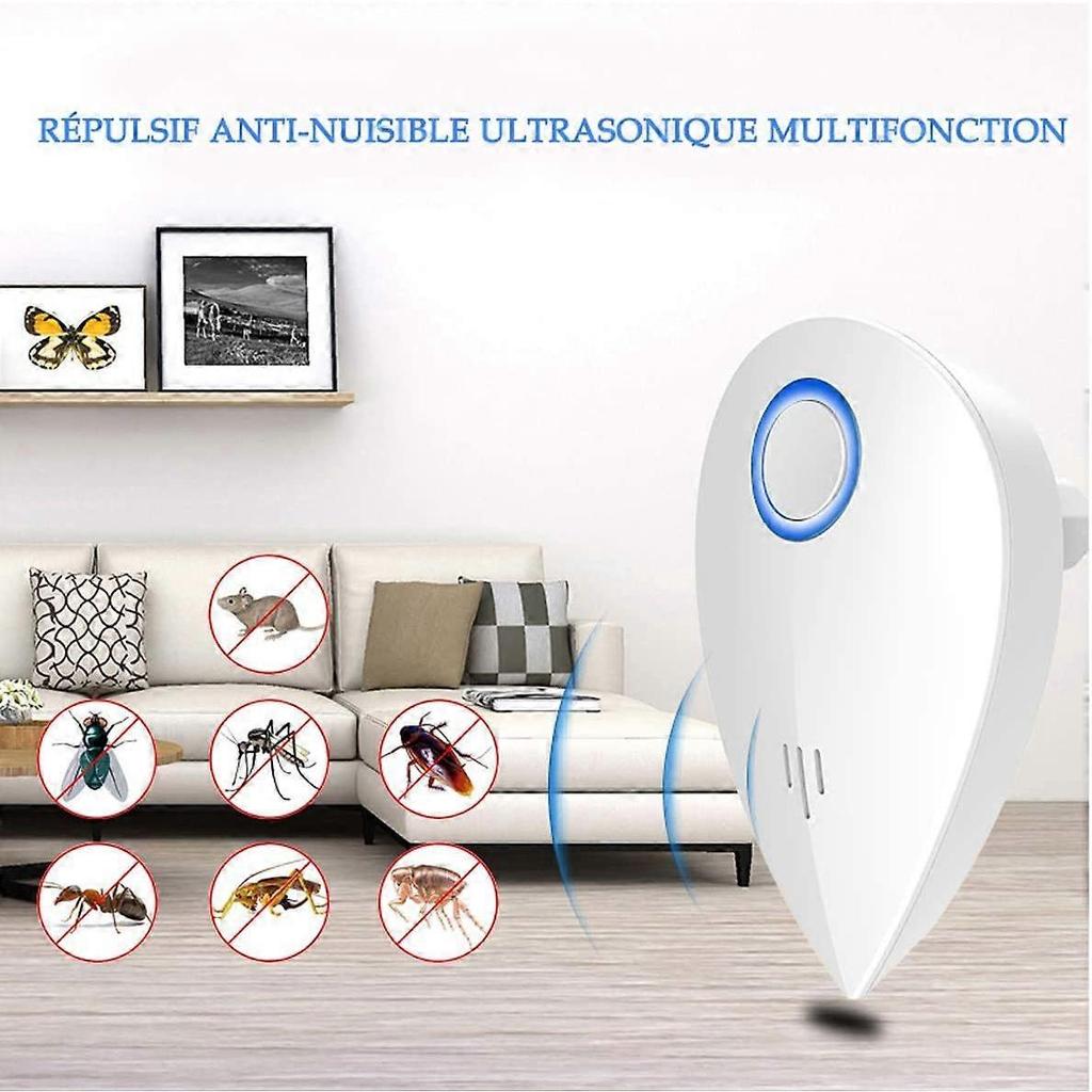 Ultrasonic Insect Rodent Repeller, 2 Pack Mosquito Repeller, Indoor Electronic Insect Repellent & Ultrasonic Mosquito Repeller Anti For Insects, Mosqu