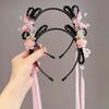 Tassel Wigs Braided Hair Hoop Chinese Style Hair Bands for Children  Stage Performance