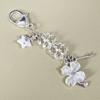 Colorful Keyring Beaded Phone Chain Four Leaf Leaf Clovers Pendant  Hanging Ornamnet