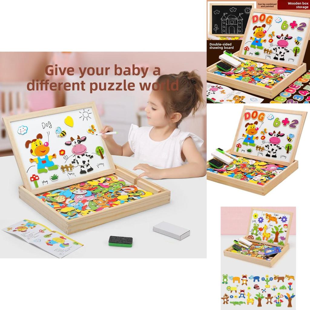 Hölzernes Magnetpuzzle für Kinder mit lehrreichem Knobelspaß für das frühe Lernen