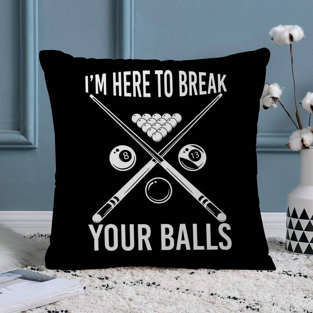 Black And White No Ball Art Pillow Cushion Cover Pillowcase Living Room Sofa Home Decor Customized