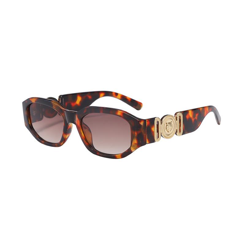 New European-American Trend Polygon Sunglasses: Women's Stylish Square Frame Street Fashion.