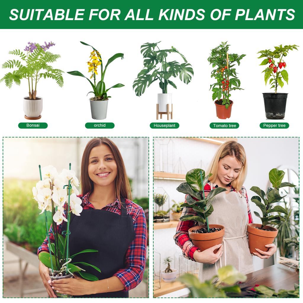 30Pcs Adjustable Plant Support Indoor Plant Sticks Support with Clips & Connectors Aquatic Plant Support for Indoor Plants